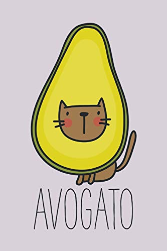 Avogato: awesome unique and funny journal; blank lined notebook; wide ruled 6x9 in