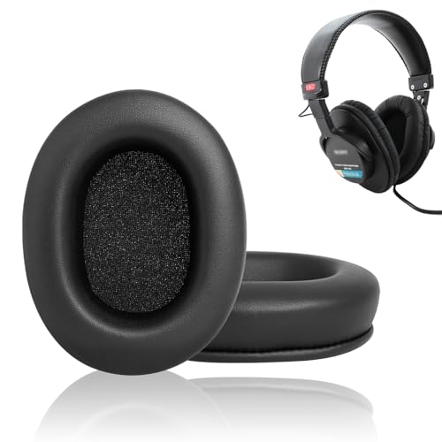 Repuestos para almohadillas de auriculares Sony MDR-7506 MDR-V6 MDR-V7 MDR-CD900ST, cojines de espuma viscoelástica para aislamiento de ruido de alta densidad, con grosor añadido miniatura 1