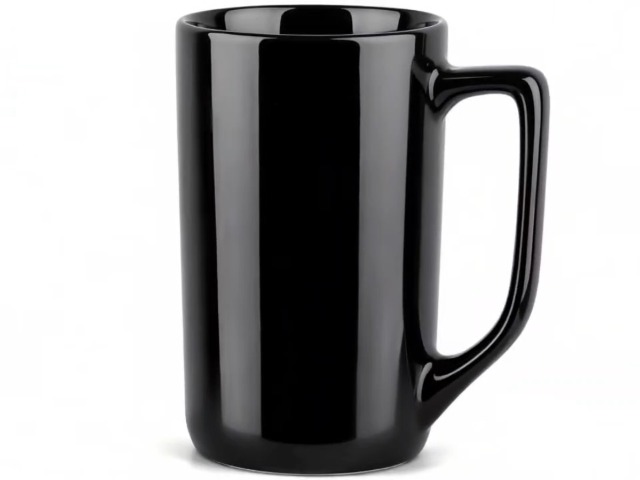 Set de 4 Mugs Grandes de Café 16 oz en Porcelana Negra miniatura 7