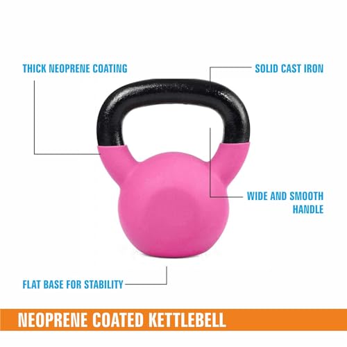 Image of Amazonbasics Neoprene Coated Solid Kettlebell for Gym Exercises