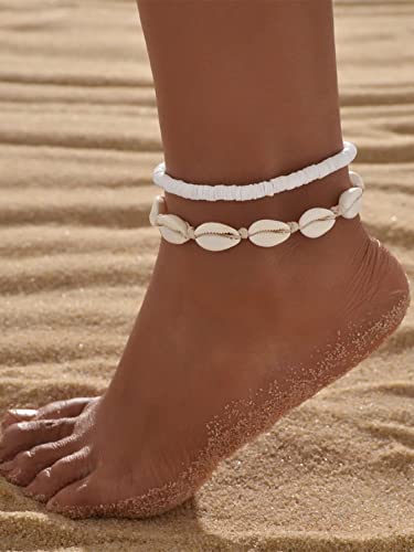 Verdusa Women's Adjustable Shell Anklet Set - Chic Ankle Bracelets for Effortless Summer Style - Image 4