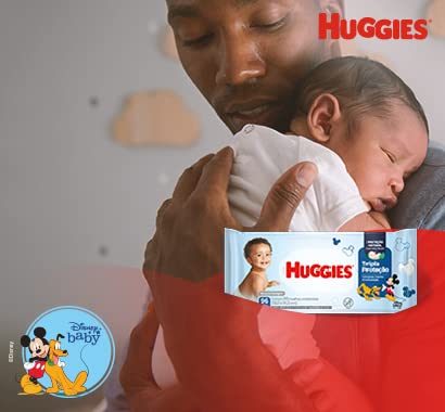 Lenço Umedecido Huggies Tripla Proteção 384 Unidades Kit 04 Pacotes