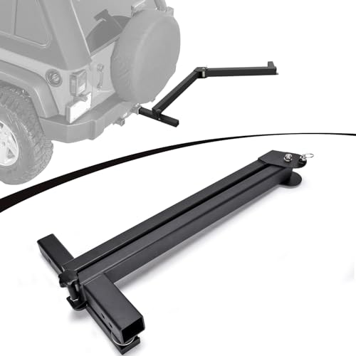 TOPOWN Swing Away Hitch Mount Bike Rack Extension 2 Receiver Heavy Duty Bicycle Rack Swing Away Hitch Mount Adapter Compatible with Most 2 Inch Hitch Racks Adjustable 120 Degree Hold Up to 260 lbs
