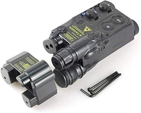 H World Shopping Funda táctica de Airsoft unPEQ16 batería DE Dummy AEG con montaje RIS (negro)