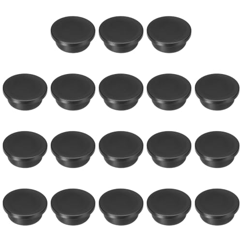 Image of MECCANIXITY 18pcs T-Shaped Silicone Plugs 28mm 1-3 /32 Inch Dia Snap in Plug Hole Seal Cover Round Rubber Stopper for 27-28mm Holes Kitchen Rubber Bulkheads Waterproof Sealing, Black