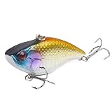 Esche Da Pesca 1 pz. Esca da pesca 7 cm-18,5 g, esca dura affondante, traina riva, wobbler vibrante, nuoto rumorosa, jerk, spigola, isca(Color F)