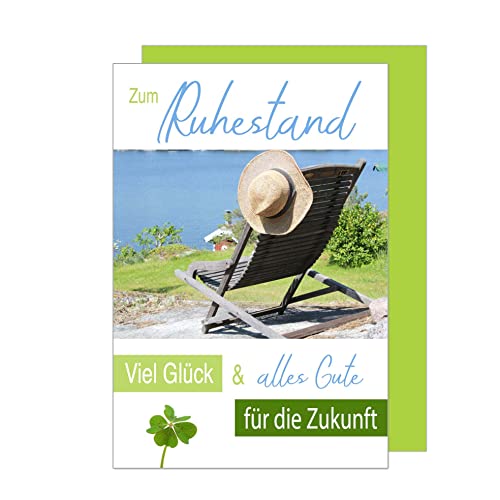Edition Seidel Biglietto D'auguri Per Pensione Con Busta, Formato 17x11,5 Cm, Design Elegante Per Donna O Collega, R152 SW024 - 2