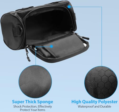 Aohcae Fahrrad Lenkertasche Wasserdicht, Lenkertasche Rund Fahrrad Handy Aufbewahrungstasche zum Aufhängen an der Vorderseite des Fahrrads