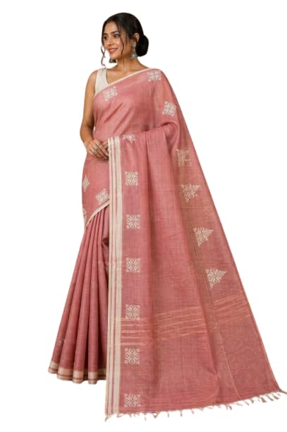 Tasar Pure Handloom Silk Boota Saree with Blouse Piece | Elegant Traditional Saree | Silk Mark Certified-picture-44