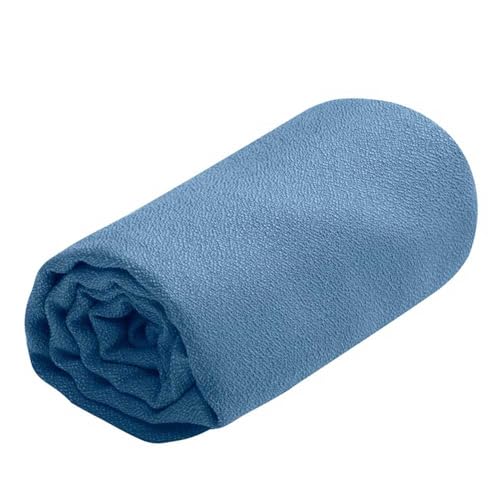 Image of Sea to Summit AirLite Ultralight Towel, Small, Moonlight | Ultralight, ultra-compact microfiber towel absorbs 3x its weight in water for minimalist camping, hiking, and travel