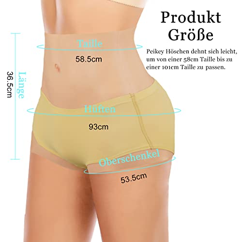 Peikey Silikon Höschen mit Gefälschte Vagina, Camel Toes für Mann, Versteckt Gaff Höschen, Crossdresser Boxer Briefs, Butt Lifter Shapewear Höschen für Transgender Cosplay CD – Bild 7