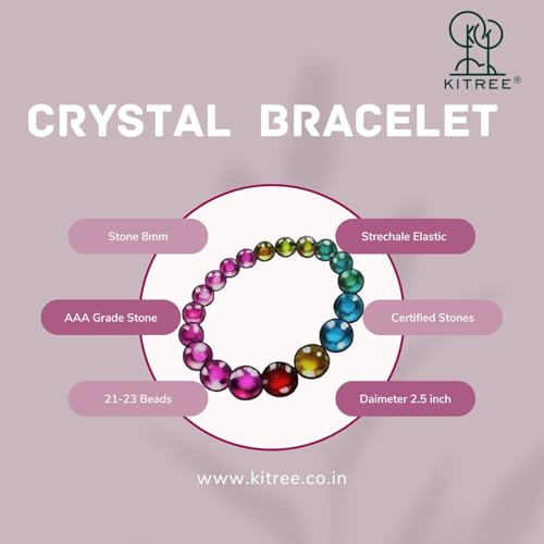 Image of HEALING AND SEMI-PRECIOUS CRYSTAL STONE BRACELET 8 MM ROUND FOR FENSHUI