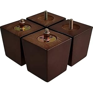 Gosche Quadratisch Holz-Sofa-Beine 4 Stück