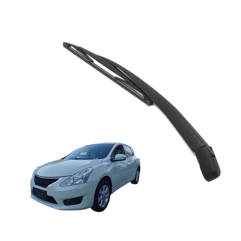 Amhvmu Normal Rear Windscreen Wiper Blade Arm Set Fit For Nissan Tidda 08-15