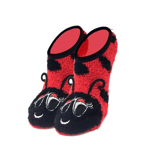 Image of ooohyeah Women's Animal Mary Janes Sock Slippers, Funny Cute Travel Trip Socks, One Size