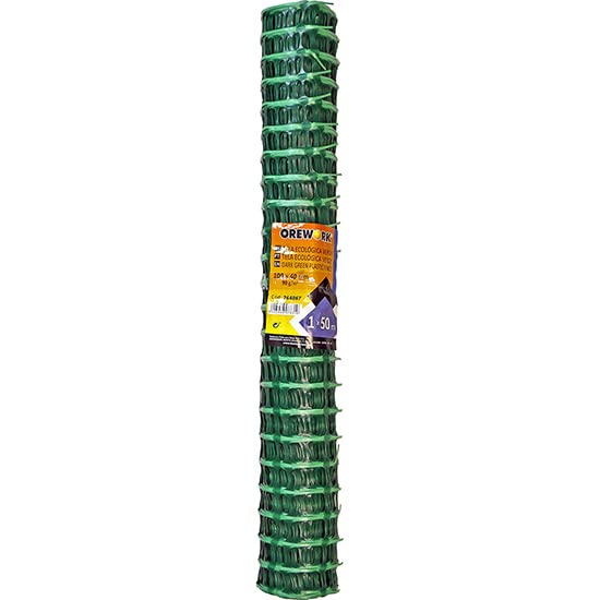 Malla plástica ecológica verde - 1x50 m
