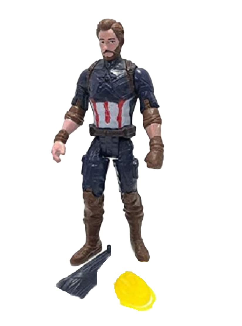 Flymart Super Hero a Shield Hero CAPTOIN AMRCA Action Figure | Hero with Movable Parts and Light at Centre with Arms| Caption AMRCA Figure with Detachable Parts of Unbreakable Shield Type- Set of 1 (B09MW6J2WT) Amazon Price History, Amazon Price Tracker