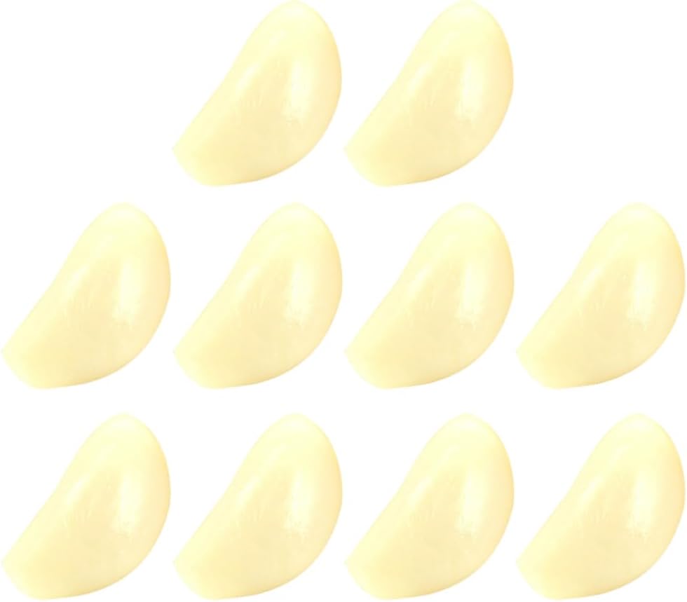 PVC製 模造ニンニク クローブモデル 10個入り シミュレーション野菜デコレーション 人工植物モデル キッチン装飾 幼稚園学習用装飾品