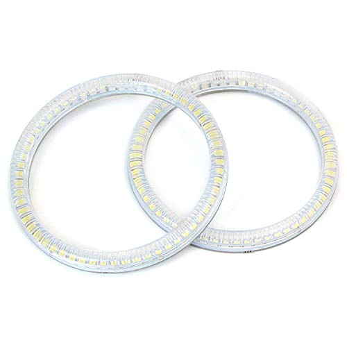 Ijdmtoy 6000K Xenon White Smd Led Angel Eyes Halo Rings Compatible With 2010-Up Hyundai Genesis Coupe 2-Door #TOP1