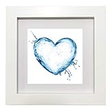 ZXT-parts 6x6 Picture Frames White Without Mat, 4x4 Picture Frame with Mat, Solid Wood, 2 panels (1 glass, 1 plexiglass), Exquisite Workmanship. Set On The Table, Hang On The Wall, Multi-purpose.