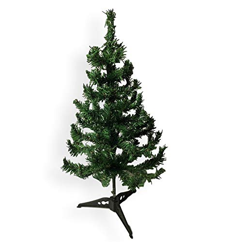 BANBERRY DESIGNS Small Christmas Tree - Artificial Christmas Tree with Stand - Green