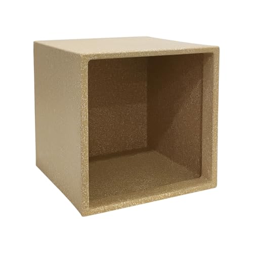 Image of Harshdeep Planters for Home Decor - Quebec Square - Indoor Outdoor Home Living Room Balcony Garden Decorative 10 Inch Durable, Lightweight Roto Pot Stone Finish (Cream Stone, Small)