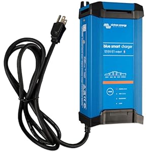 Victron Energy Blue Smart IP22 Smart Car Battery Charger 12V 15A, Trickle Charger, Float Charger and Desulfator for Motorcycle, ATV, RV, Lithium and Deep Cycle Batteries