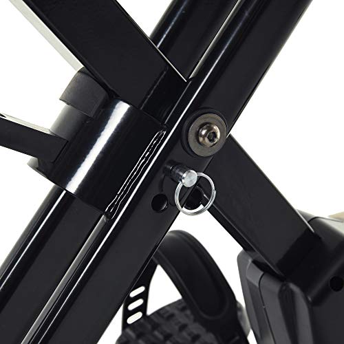 Exerpeutic Bluetooth Smart Foldable Bike with Resistance Bands and Free MyCloudFitness App, Black Folding Bike - Home Fitness Guru Exerpeutic Bluetooth Smart Foldable Bike with Resistance Bands and Free MyCloudFitness App, Black Folding Bike - Image 3