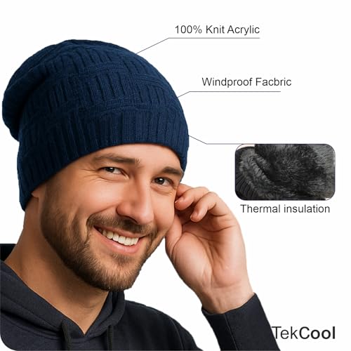 Image of TEKCOOL Beanie Cap for Men Woolen Winter Cap for Men Woolen Cap for Women in Winter for Thermal Wear Stylish Soft Winter Caps for Boys & Girls for Warm Wear Head Winter Cap Woollen Garam Topaa