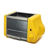 ★【Fácil limpieza】: Como si cocinar no fuera lo suficientemente fácil, la bandeja del horno, la rejilla de alambre, la bandeja para migas y la plancha antiadherente son extraíbles, lo que facilita la limpieza.
