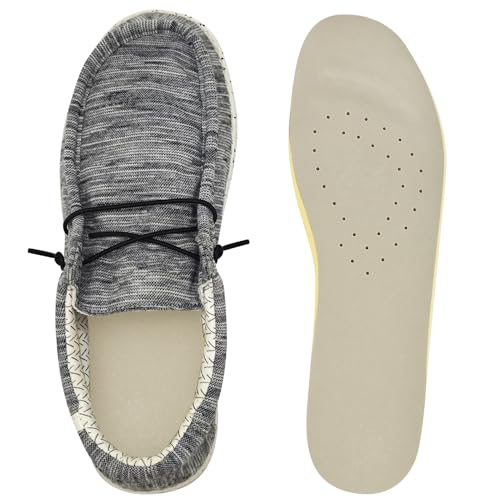 Shoe Insoles for Hey Dude Wally Shoes Replacement Shoe Inserts for Men Memory Foam Men Insoles Footwear Inserts Comfortable & Light-Weight (US M11/EU44)