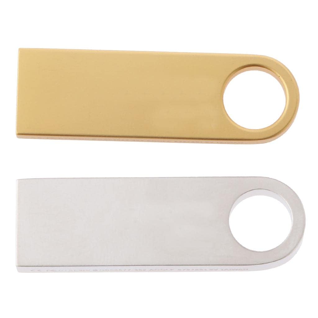 2pcs Mini Metal Key Pen Drive Memory Stick USB 2.0 Flash Drive U Disk 8GB