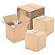 AKOLAFE 80 Stück Faltkarton Klein Braun 10x10x10cm Kartons Versand, Versandkarton Klein Verpackungskartons Wellpappe Cardboard Box Pakete für Versand, Warensendung, Geschenkbox, Faltkarton, Postkarton