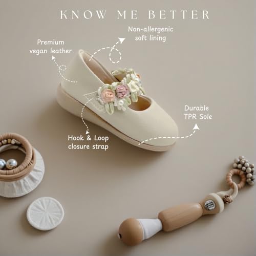 Image of KazarMax Baby Girls Lightweight | Casual Ballet Flat Ballerina 9 Month to 48 Month