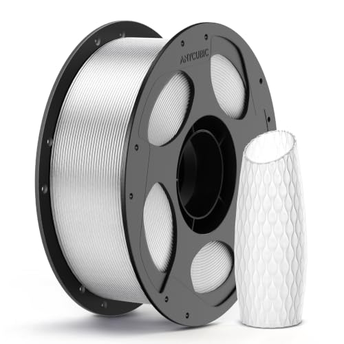 ANYCUBIC PLA 3D Printer Filament, 3D Printing PLA Filament 1.75mm Dimensional Accuracy +/- 0.02mm, 1KG Reusable Spool (2.2 lbs), Clear