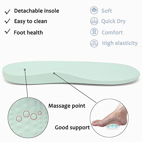 Image of ChayChax Men's and Women's Arch Support Clogs Garden Shoes Slip-on Outdoor Beach Water Sandals with Removable Cushion Footbed