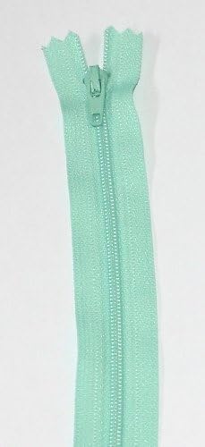 8"/ 20cm YKK Nylon Closed End Dress Zips Mint Green - per single zip