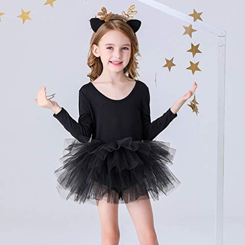 KESYOO 1 Unidade Primavera E Outono Crianças Gaze Vestido Desgrenhado Saia Tutu Saia Balé