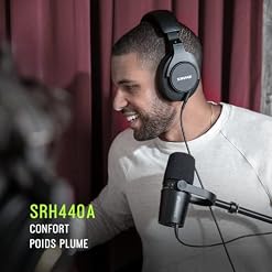 Shure SRH440A Casque Filaire Circum-Auriculaire Monitoring & Enregistrement, Studio Pro, Réponse Fréquencielle Améliorée, Tous Appareils Audio, Qualité Pro, Design Réglable & Pliable – Version 2022 - Les Beatles, Paul McCartney, John Lennon, RIngo Starr, George Harrison Shure SRH440A Casque Filaire Circum-Auriculaire Monitoring & Enregistrement, Studio Pro, Réponse Fréquencielle Améliorée, Tous Appareils Audio, Qualité Pro, Design Réglable & Pliable - Version 2022 – Image 5