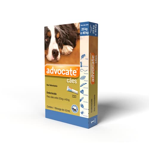 Antipulgas Advocate Bayer para Cães de 25kg até 40kg - 1 Bisnaga de 4,0ml