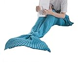 KFZ Manta de punto de cola de sirena para invierno, 50 x 90 cm)