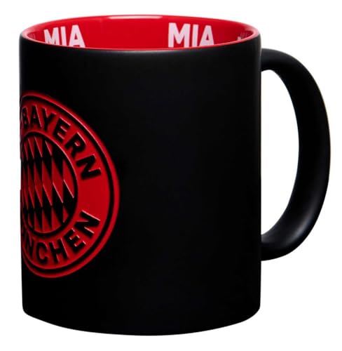 FC Bayern München Tasse I Logogravur I Schwarz-Rot I 0,3 l FC Bayern München Tasse I Logogravur I Schwarz-Rot I 0,3 l