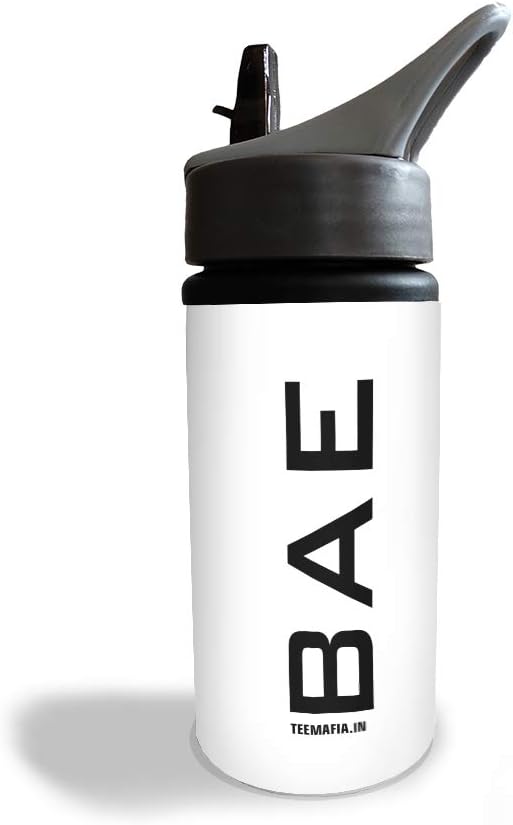 Tee MafiaTee Mafia® Sipper Bottle | Bae Bottle | Couple Bottle | Bae Bottles | Printed Sipper Bottle | Sports Sipper- [500 Ml ]