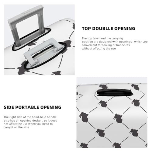 Travel Luggage Cover - Cute Rabbit No.20005 Washable Suitcase Covers Protector Fits 18-32 Inch Luggage3