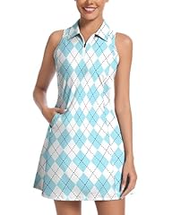 Blue Plaid-collar Neck