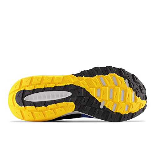 New Balance New Balance Men's DynaSoft Nitrel V5 Trail Running Shoe, Marine Blue/Black/Sunflower, 7 M
