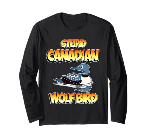 Stupid Canadian Wolf Bird Cute Cartoon Loon Sarcastic Animal ����T�V���c