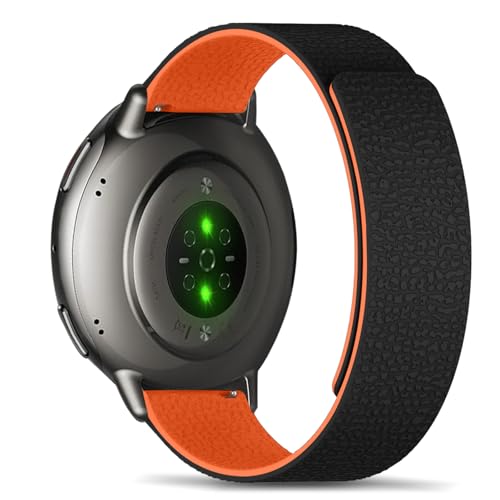 [RoYiio] �o���h Amazfit Active 3 Premium/Active 2 (Square) / Cheetah 2 Pro �Ή� �ւ��x���g �V���R�[�� �}�O�l�b�g �_�炩�� �y�� ���K�� ���v�o���h20mm �R���p�`�u�� Amazfi