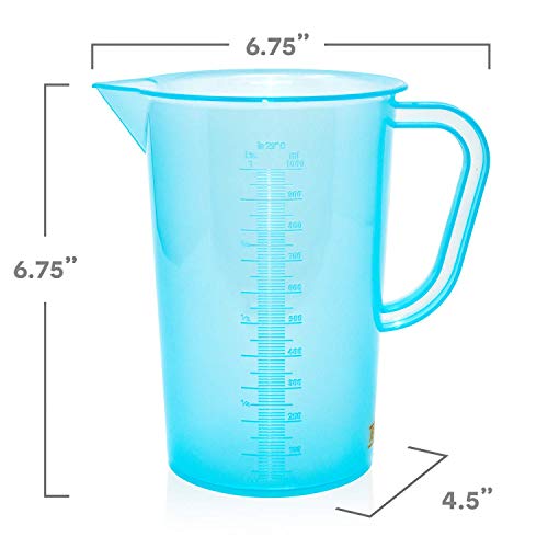 Jarra medidora 1 litro azul pack de 2 miniatura 2