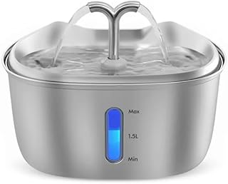 Katzenbrunnen K15, 2,5 l – Trinkbrunnen für Katze und Hund, Futterautomat, Wasserspender und Zimmerbrunnen für Haustiere